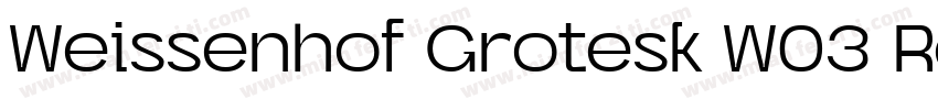 Weissenhof Grotesk W03 Regular字体转换